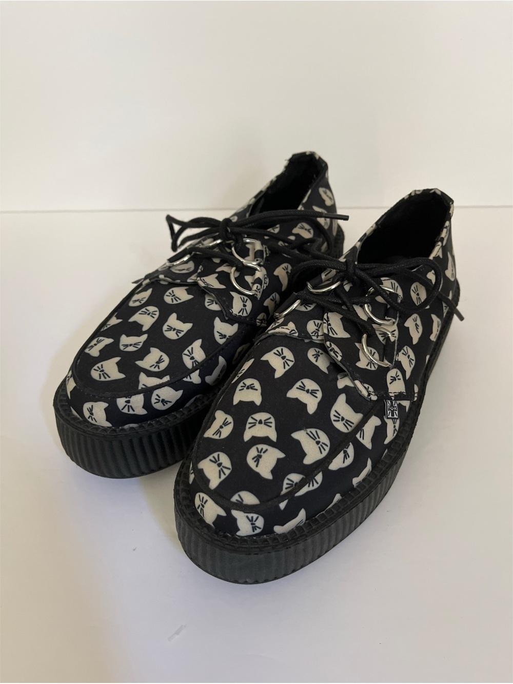 T.U.K. All Over Kitty Creepers Unisex EU Size 38